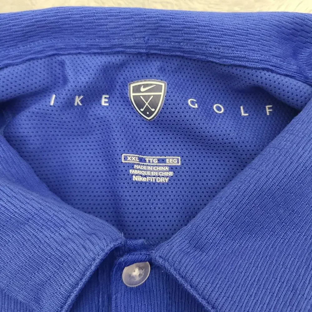 Nike Chicago Cubs Polo‎ Shirt Mens Large 2XL Blue Authentic